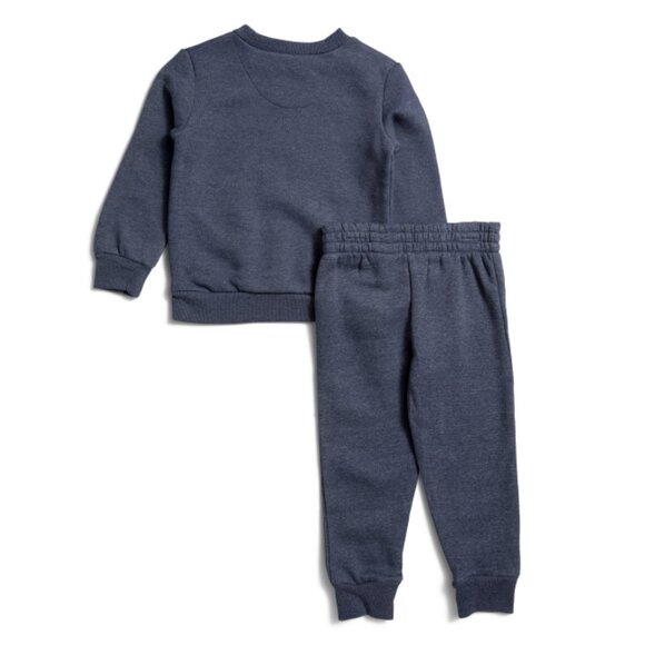 HURLEY BLUE HEATHER Toddler Boys 2pc Graphic Crew Neck Sweatshirt And Pants Set - Picture 2 of 2
